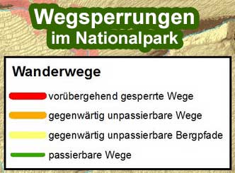 Wegsperrungen